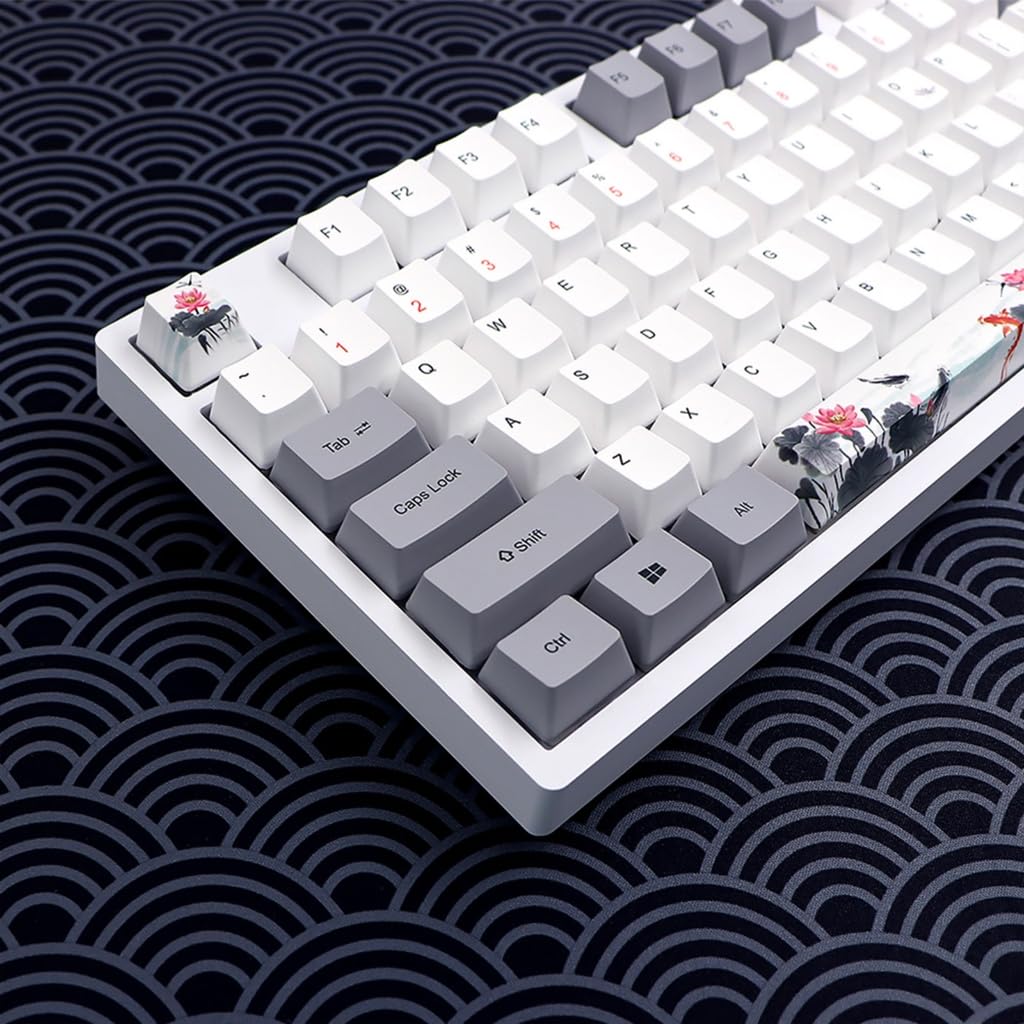 Ergonomiczny zestaw nasadek klawiszy PBT 118 klawiszy do klawiatur mechanicznych sublimacji barwników