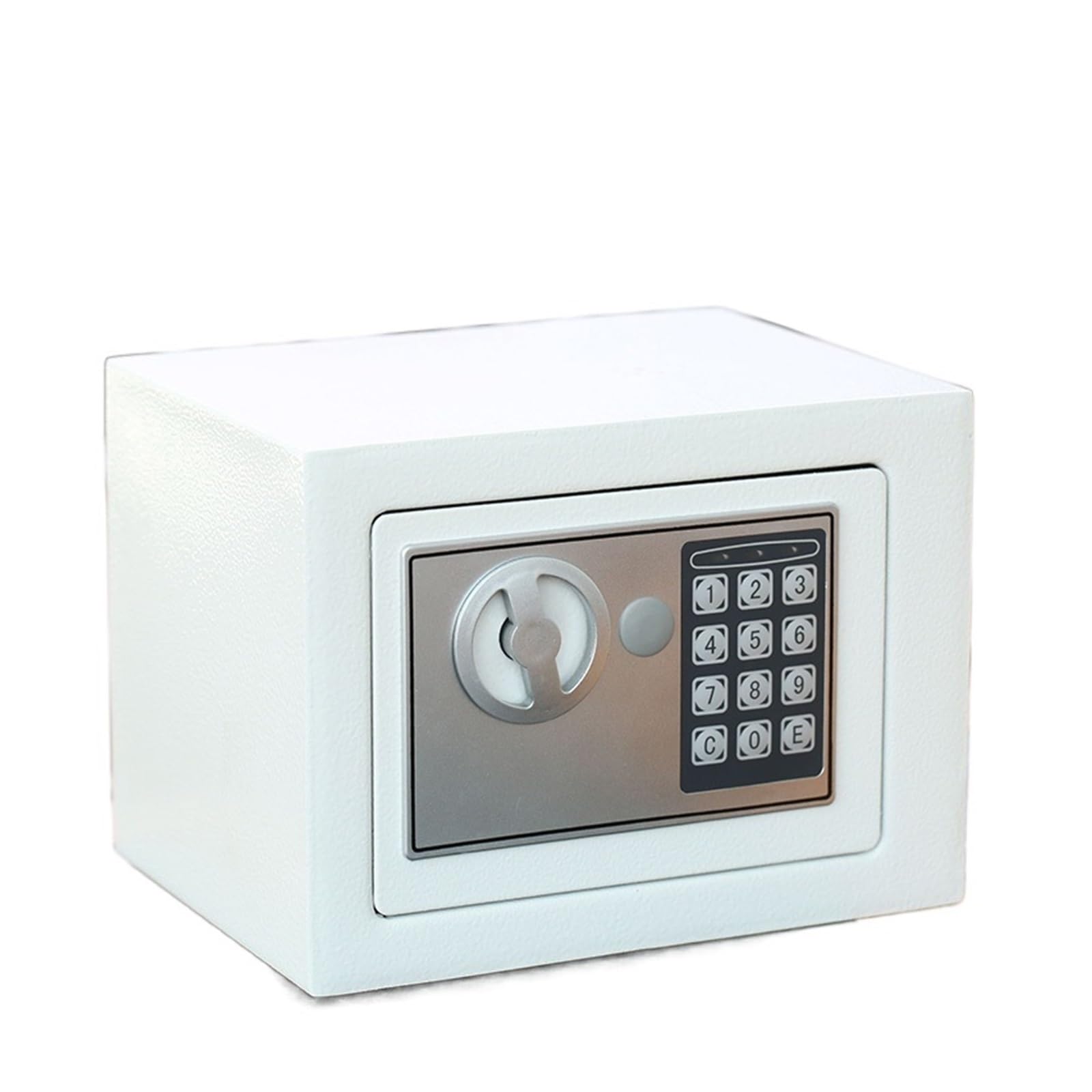 Mini coffre-fort numérique en acier pour argent, bijoux et documents, coffre-fort domestique avec mot de passe (Rosso)
