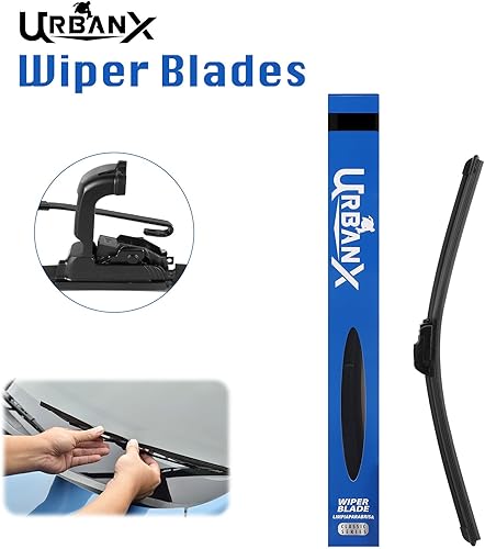 Miniatura 3 de UrbanX 2 en 1 para todas las estaciones repelente al agua equipo original limpiaparabrisas de repuesto para 2011 Kia Forte Koup 24" lado del