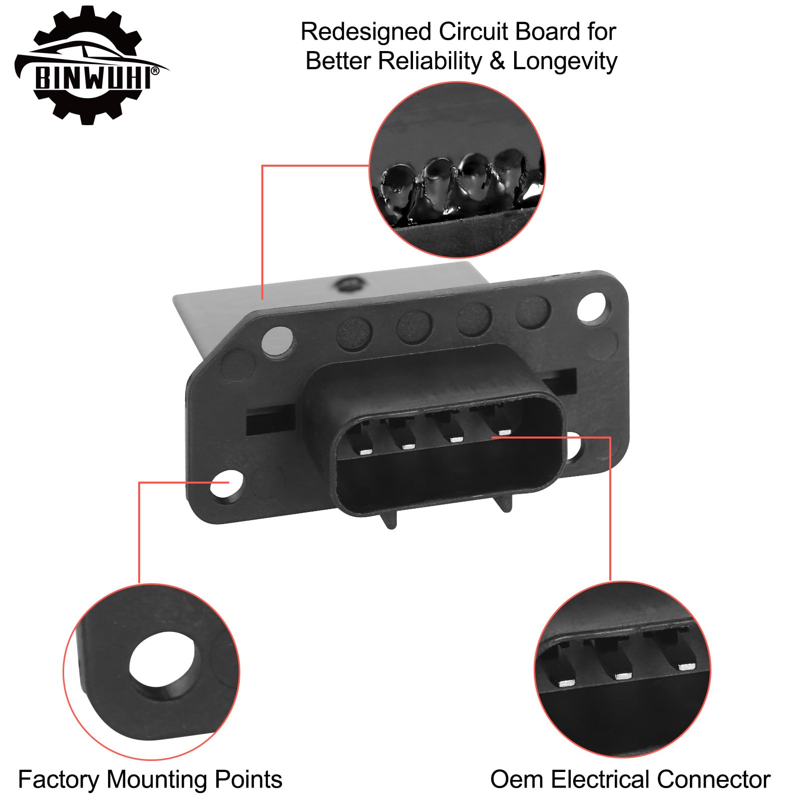 HVAC Fan Blower Motor Resistor Compatible - Product View