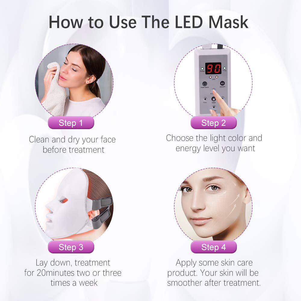Titoe Red Light Therapy Devices LED Light Therapy Facial Skin Machine for Anti Aging,Wrinkle Removal,Face Lift 4