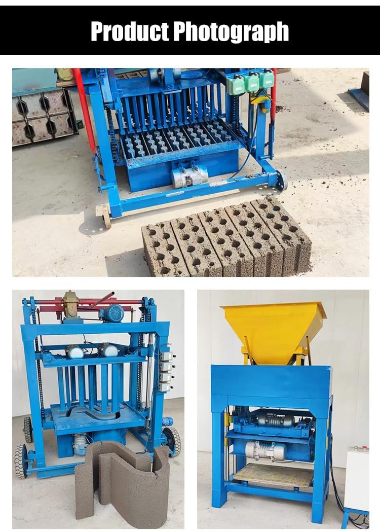 High Output Commercial Brick Making Machine,Cement Block Forming Equipment,Anti-Wear Molds for Interlocking Paver Hollow Solid Bricks,for Large-Scale Infrastructure Construction Residential Building
