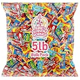 Assorted Chocolate Candy Mix – 5lb Bulk Variety of Individually Wrapped Milk, Dark, and White Chocolates – Ideal for Snacking, Sharing, and Gifting – Great for Home, Office, and Events
