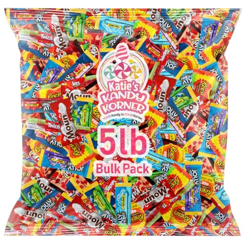 Assorted Chocolate Candy Mix – 5lb Bulk Variety of Individually Wrapped Milk, Dark, and White Chocolates – Ideal for Snacking, Sharing, and Gifting – Great for Home, Office, and Events