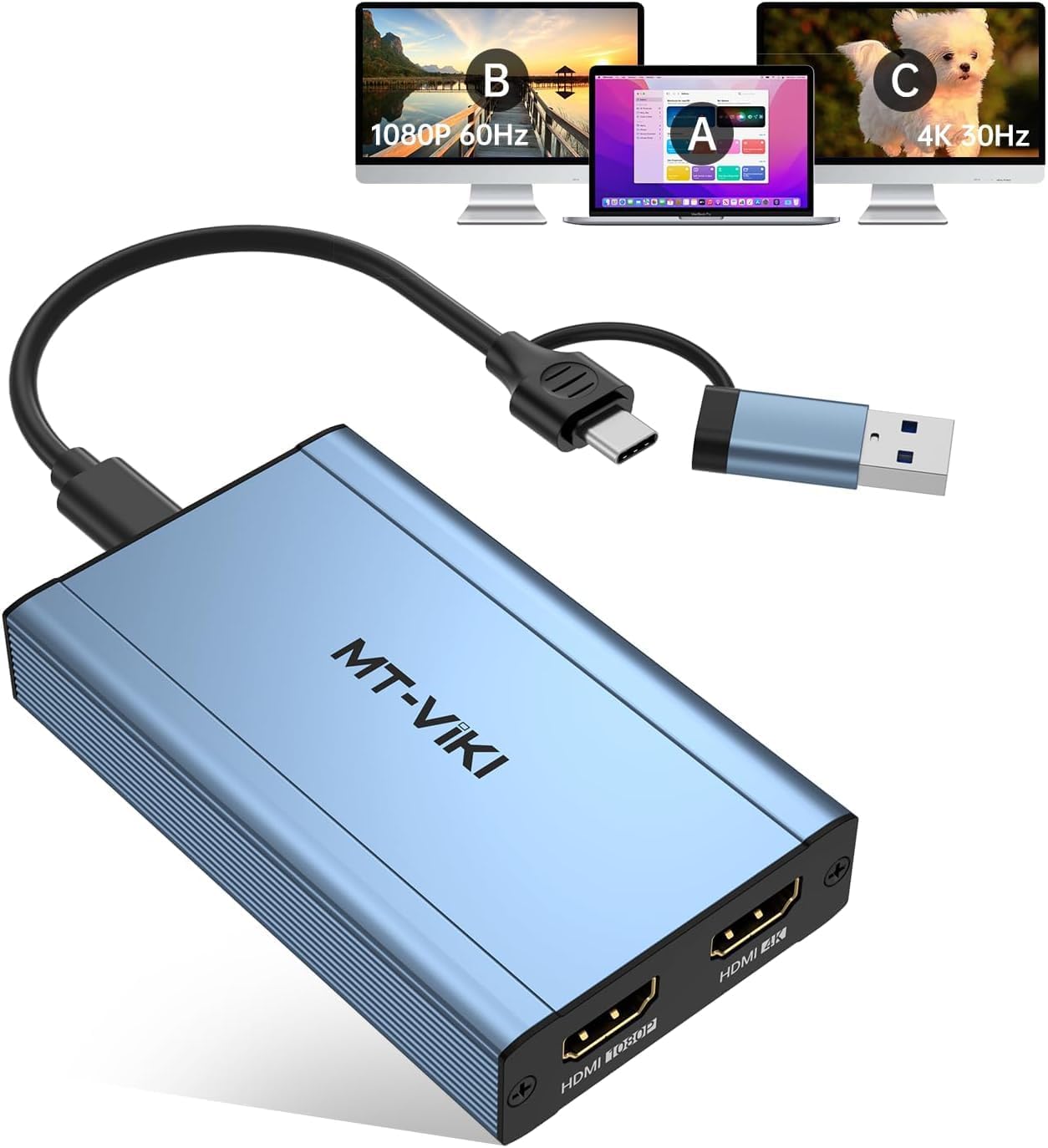 HDMI Splitter Extended Display+HDMI Splitter 1 in 4 Out