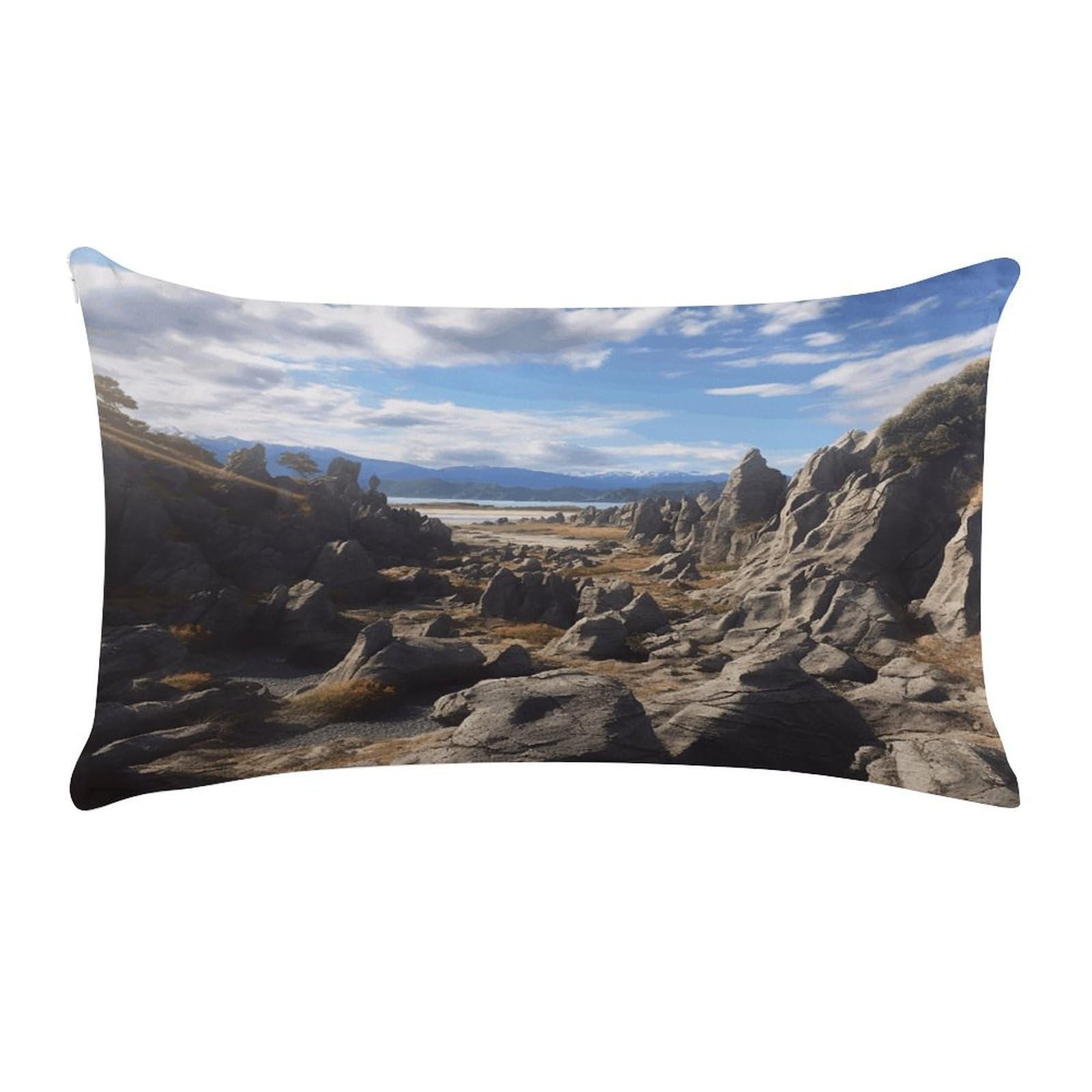 Wsoihfec Style Rocks Sceniccushion Case Throw Pillow Cover