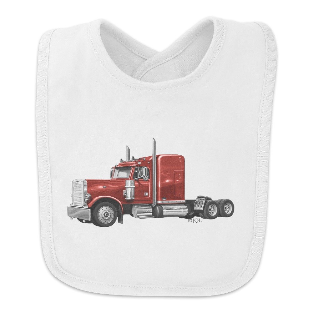 GRAPHICS & MORE Semi Tractor Trailer Truck Trucker Baby Bib