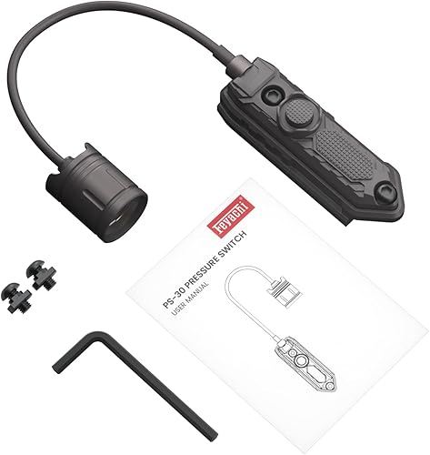 Vista 12 de Feyachi Interruptor de presión PS-30 para la serie FL compatible con M Lock y sistema de riel Picatinny Negro