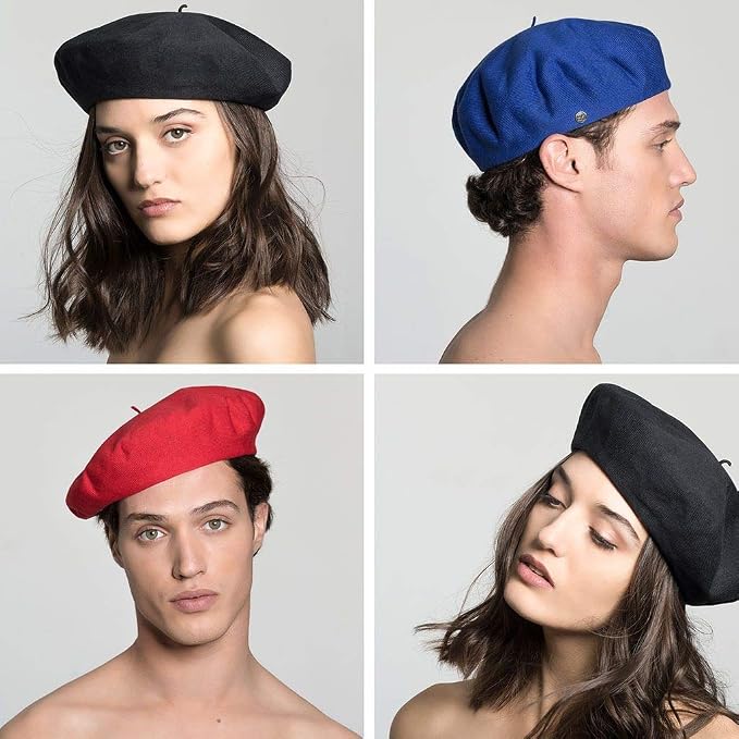Laulhere 100% Cotton Plume Beret 