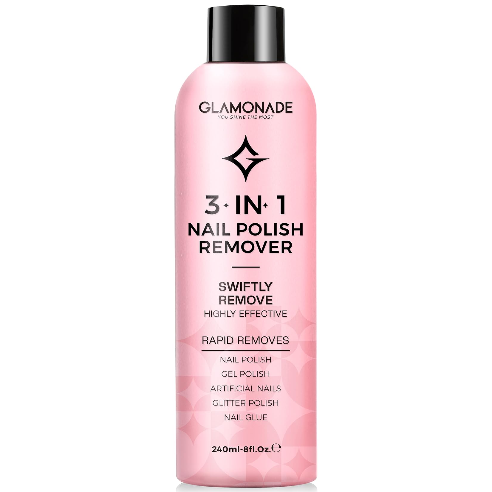 Glamonade Acetone Nail Polish Remover - Fast Gel & Polish Removal -10