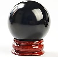 Vista 12 de Feng Shui - Bola de cristal multicolor de 1.969 in, cuentas mágicas naturales raras asiáticas, esfera curativa, globo de cuarzo, bolas de fotografía