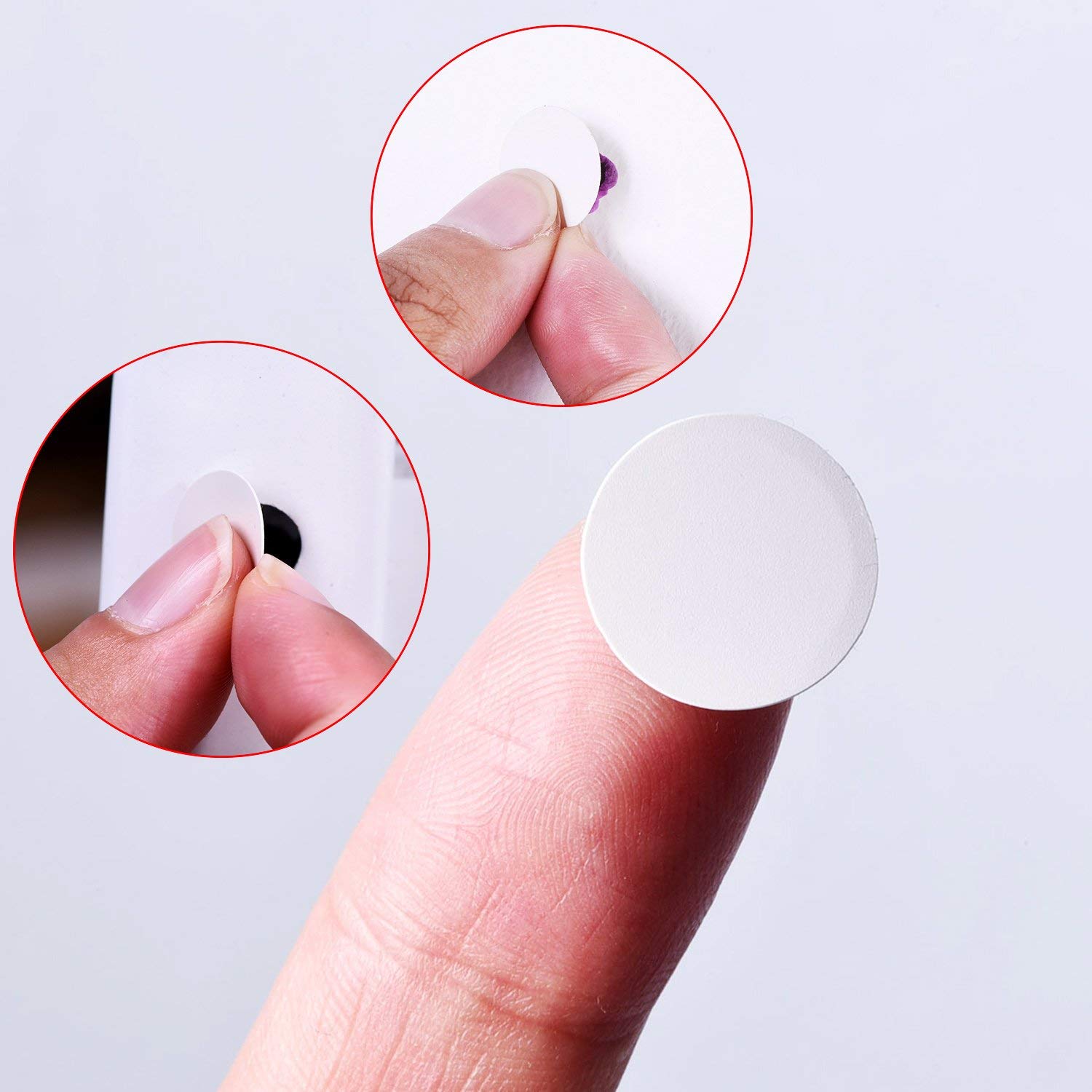 IPEA Tappi Copriviti Adesivi da 20 mm in PVC Bianchi - 120 Pezzi - Made in Italy - Tappo Adesivo Copriforo e Vite per Mobili, Armadi, Pareti - Copri Vite per Buchi, Viti e Fori - Bianco