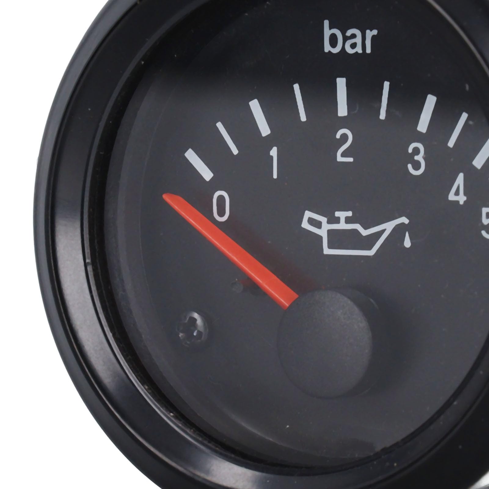 Manometro Carburante, Manometro Olio Impermeabile con Retroilluminazione a LED, 0-5 Bar, Copertura Trasparente, Ampia Compatibilità, Facile Installazione per Motore (24 V
