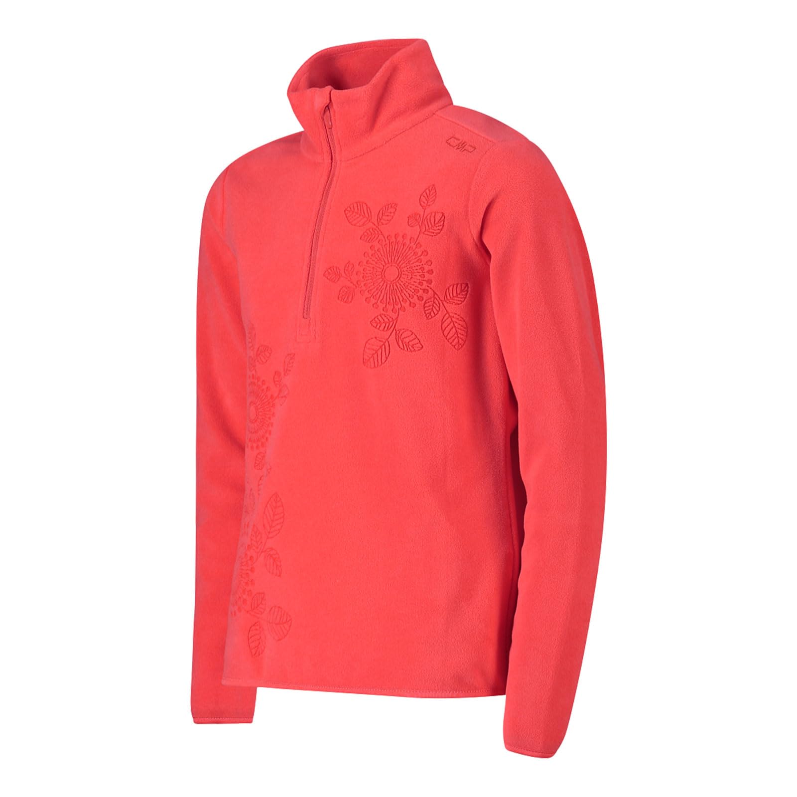 CMP Camiseta de forro polar para niños, rojo fluorescente, 164