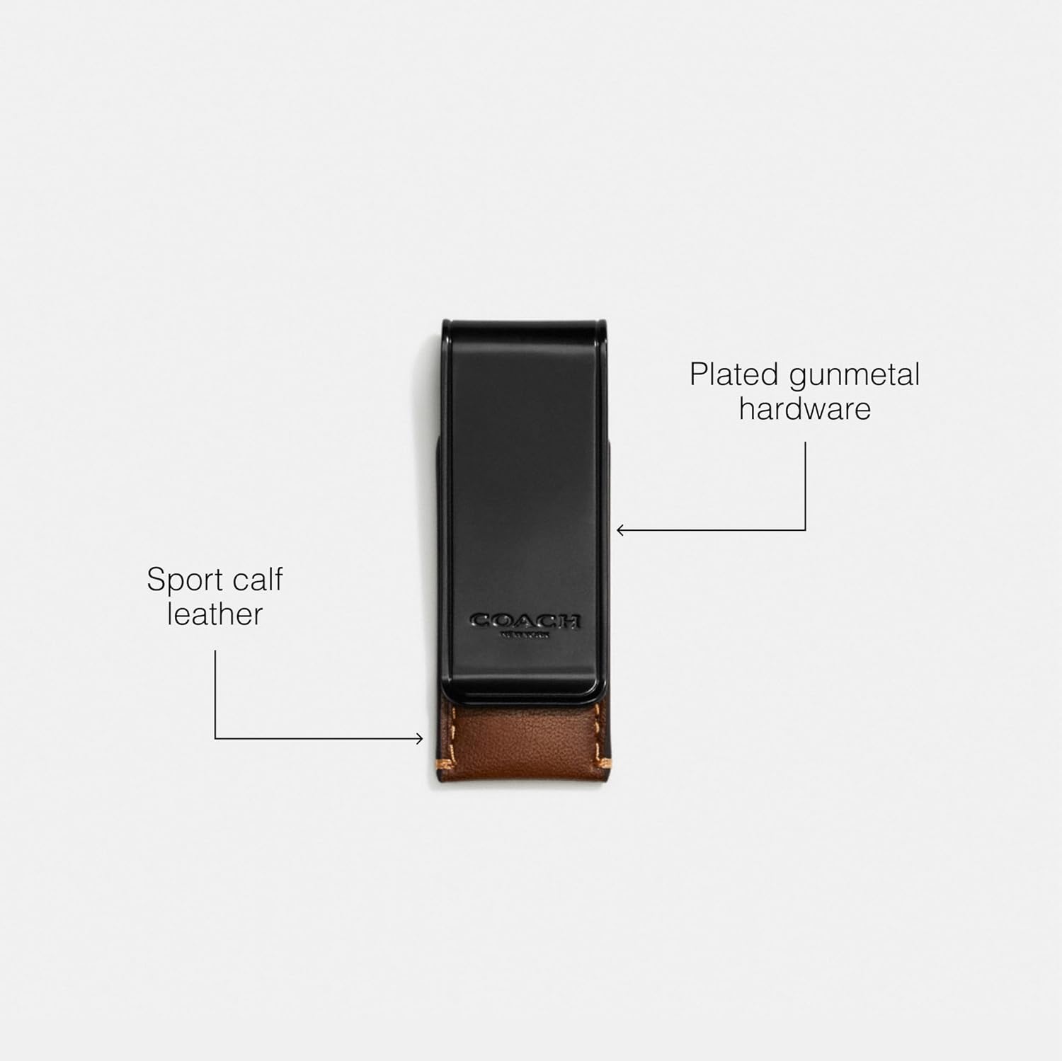 Coach Men's Money Clip in Sport Calf