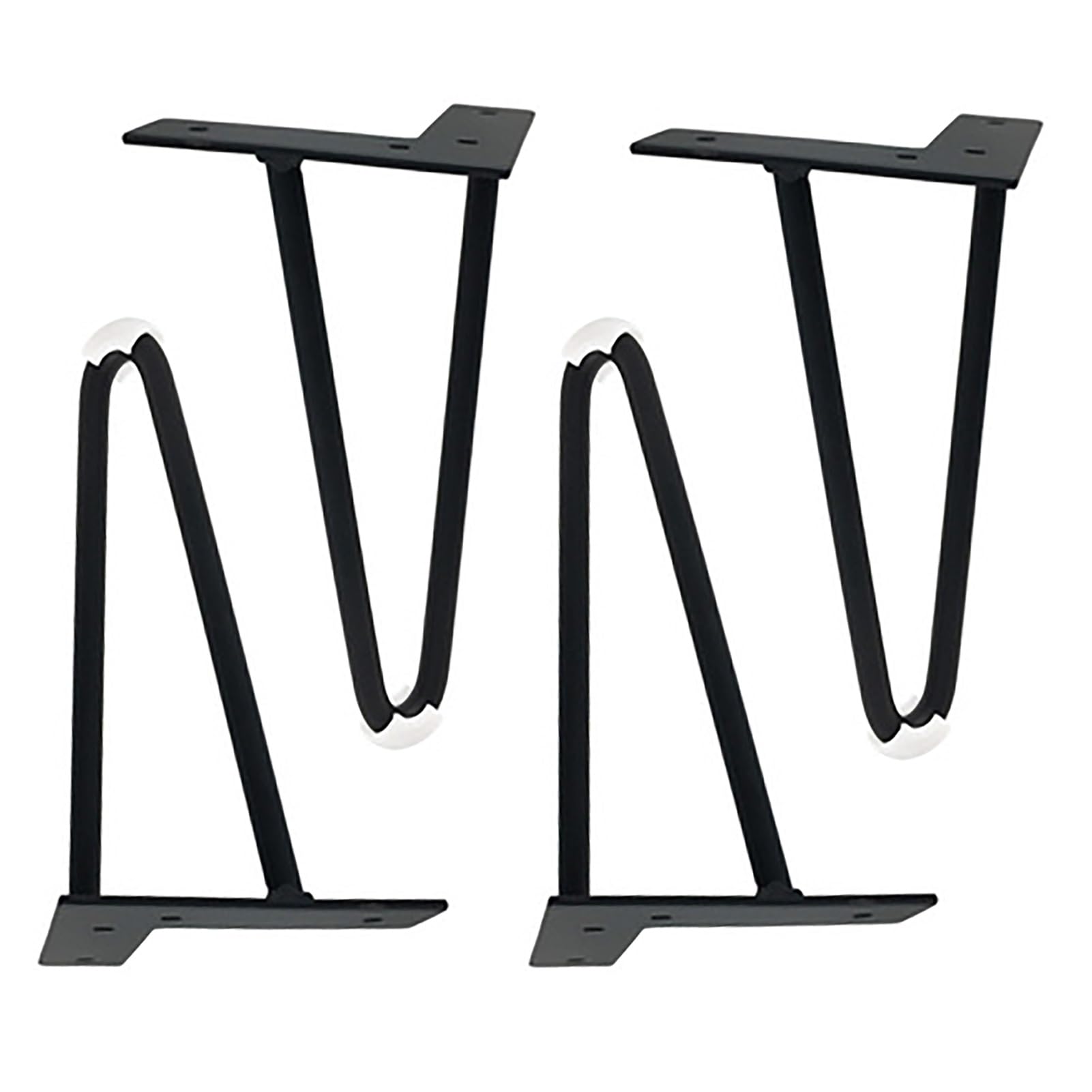 KFGISD, Industrial Furniture Dining Legs, DIY Easy Assembly, for Coffee Table, Nightstand, Desk, etc, with Mounting Screws ，Metal Furniture Legs(Black,15cm/5.9in)