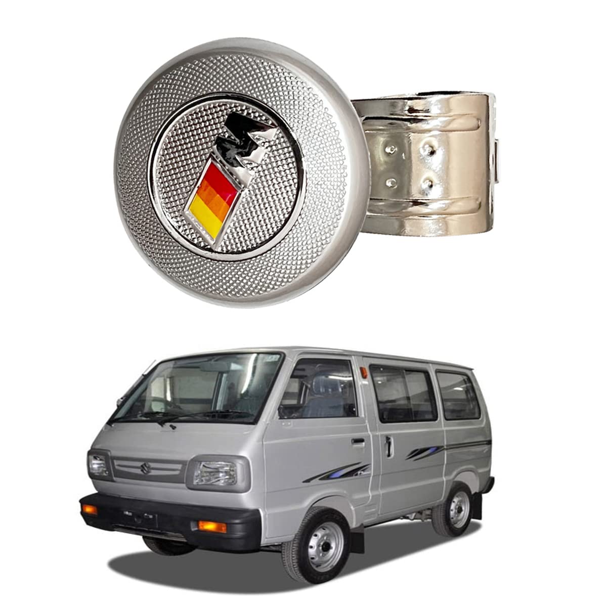 Oshotto Power Handle (SK-006) Car Steering Wheel Knob Compatible with Maruti Suzuki Omni/Van (Black)