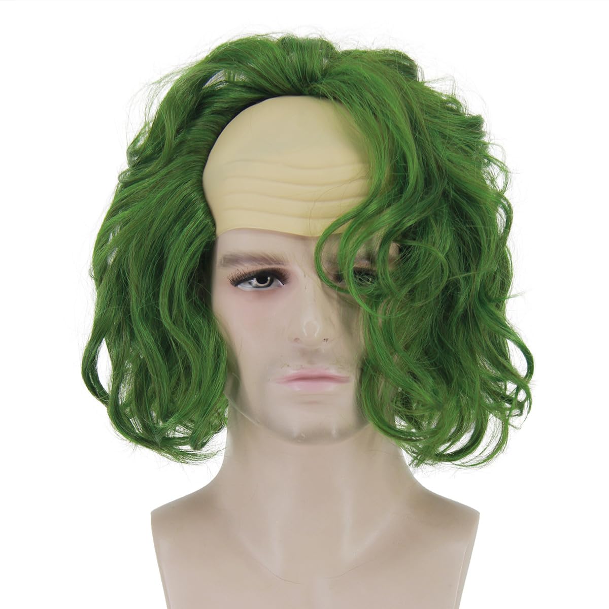 Wigs for Men Green Wigs for Costume Men Women Cute Green Wigs for Halloween Costume SL041