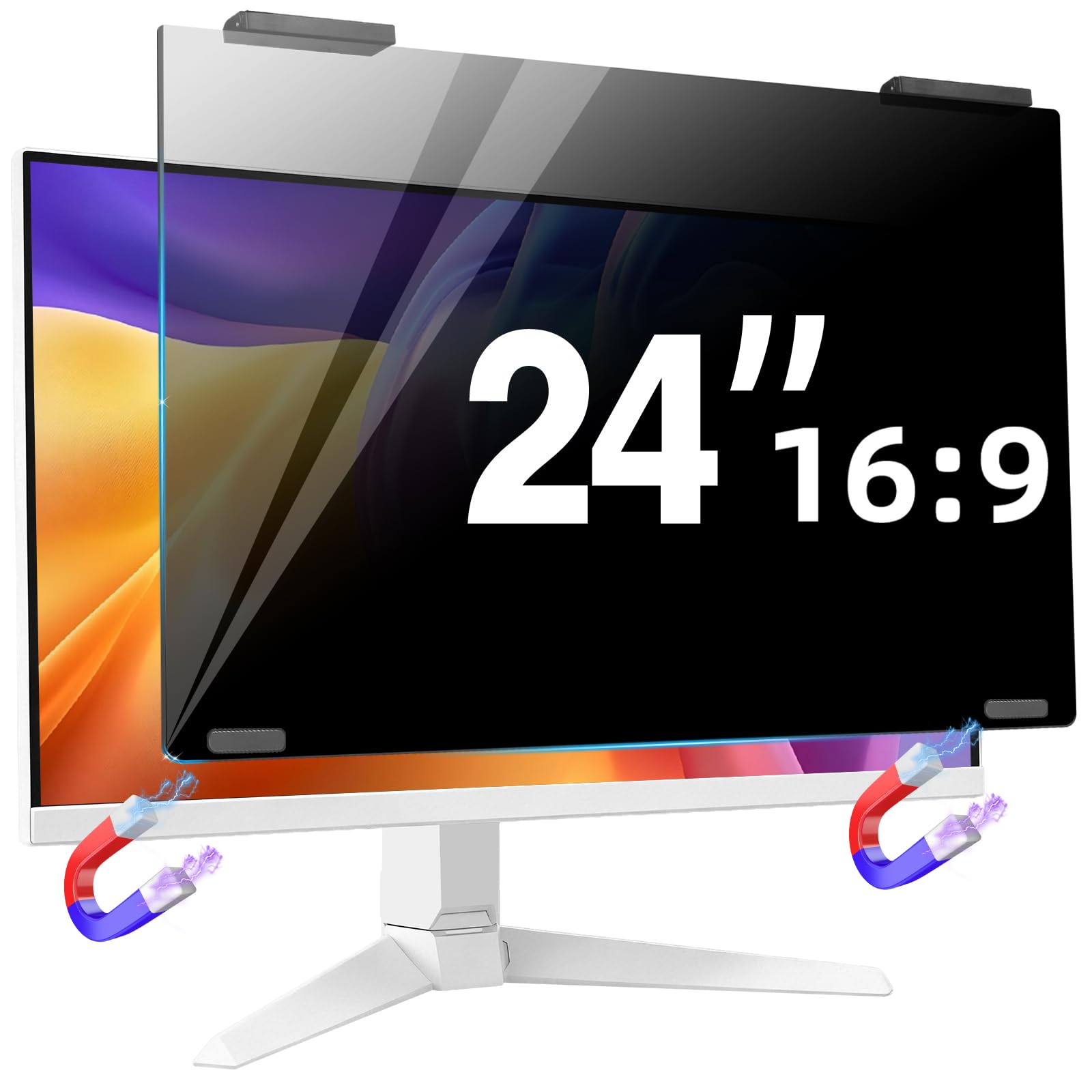 Amazon.com: Magnetic 24 inch Privacy Screen for Monitors, Hanging