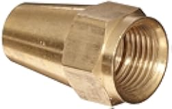 Anderson Metals Brass Tube Fitting, Long Flare Nut, 1/4
