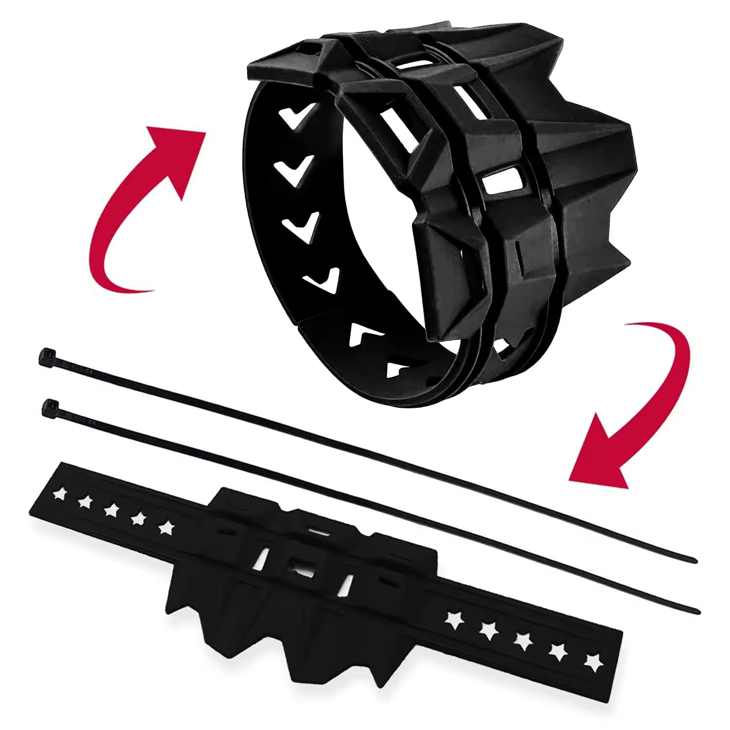 Coperchio della protezione dello scarico, protezione della protezione del tubo di scarico del motociclo universale anti-caldo(Nero)