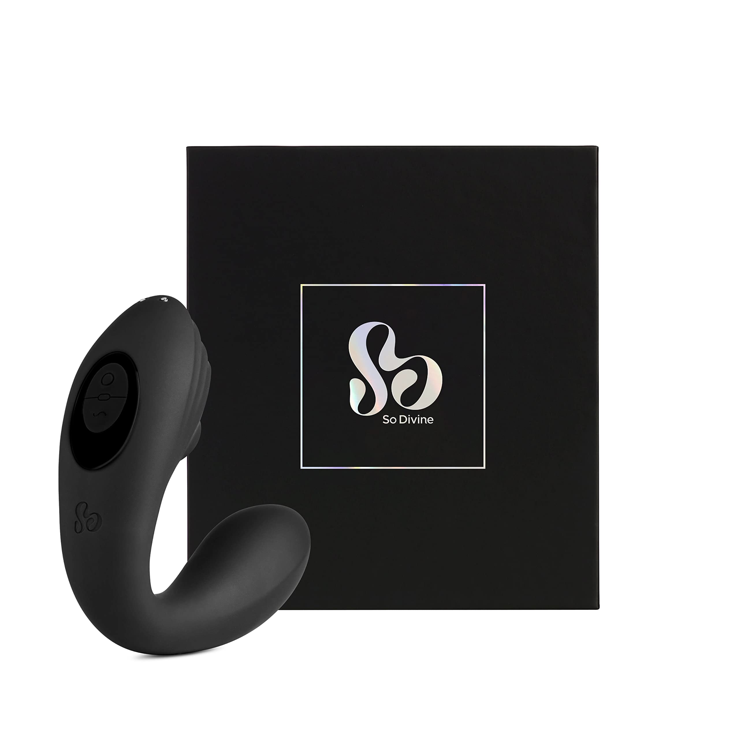 So Divine Pearl Vibe G-spot Clitoral Suction Stimulator- Clit Sucker & Vibrator, 9 Suction Intensities & 9 Vibrating Patterns- Waterproof Sex Toy for Women- Black- Discreet delivery.