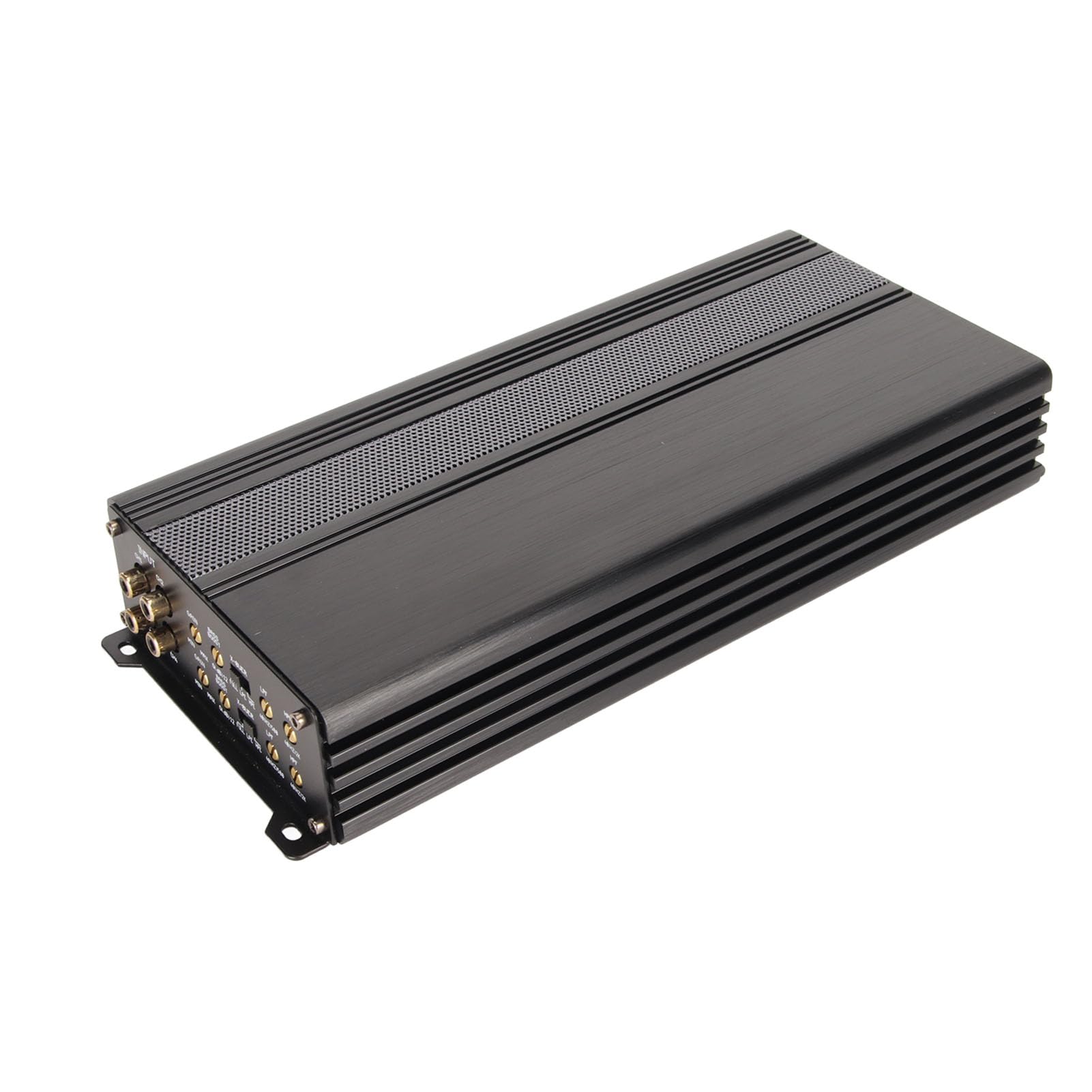 Car Subwoofer Amplifier, 12V 4 Channel Car Amplifier 400W 4 Ohms Stylish Aluminum Alloy Car Stereo Amplifier for Speakers Subwoofers, Enhanced Heat Dissipation