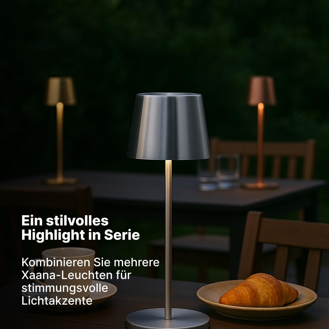 Brilliant Xaana LED Akku Tischleuchte, 37cm, dimmbar, 300lm