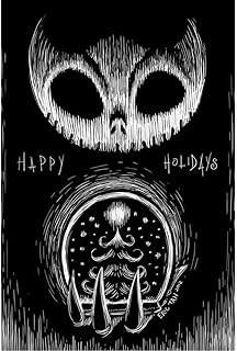 Gofission Diamentowy obraz Happy Holidays czaszka szkielet Halloween według numerów zestawy, DIY 5D diament sztuka ścieg krzyżowy pełne wiertło kryształ górski 30 x 40 cm (Halloween)