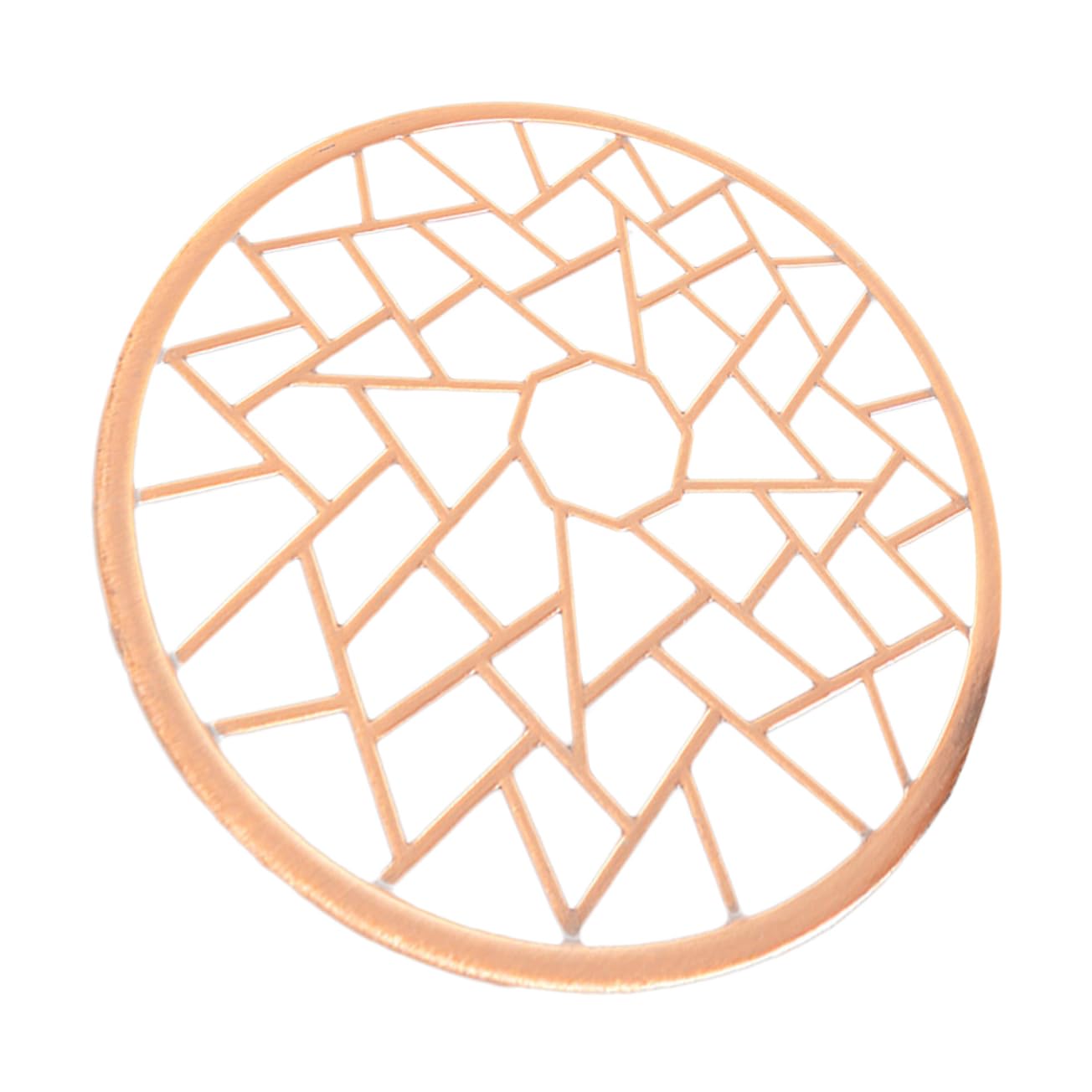 OKUMEYR Alloy Nonslip Tea Warmer Mat Modern Trivet Pad for Hot Dishes Elegant Table Decor for Home Office Tea House and Shop Safe and Design