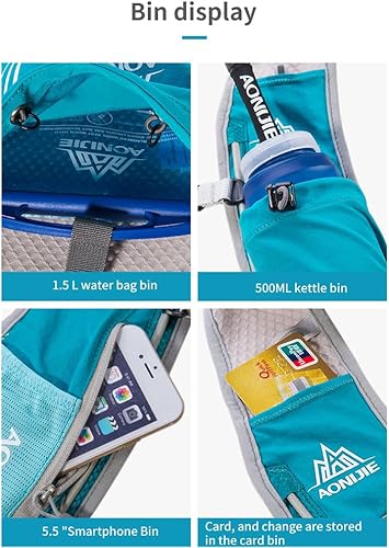 Miniatura 5 de AONIJIE Hydration Backpack Vest for Outdoor Sports Breathable and Lightweight,Hydration Pack for Running, Cycling, and Hiking