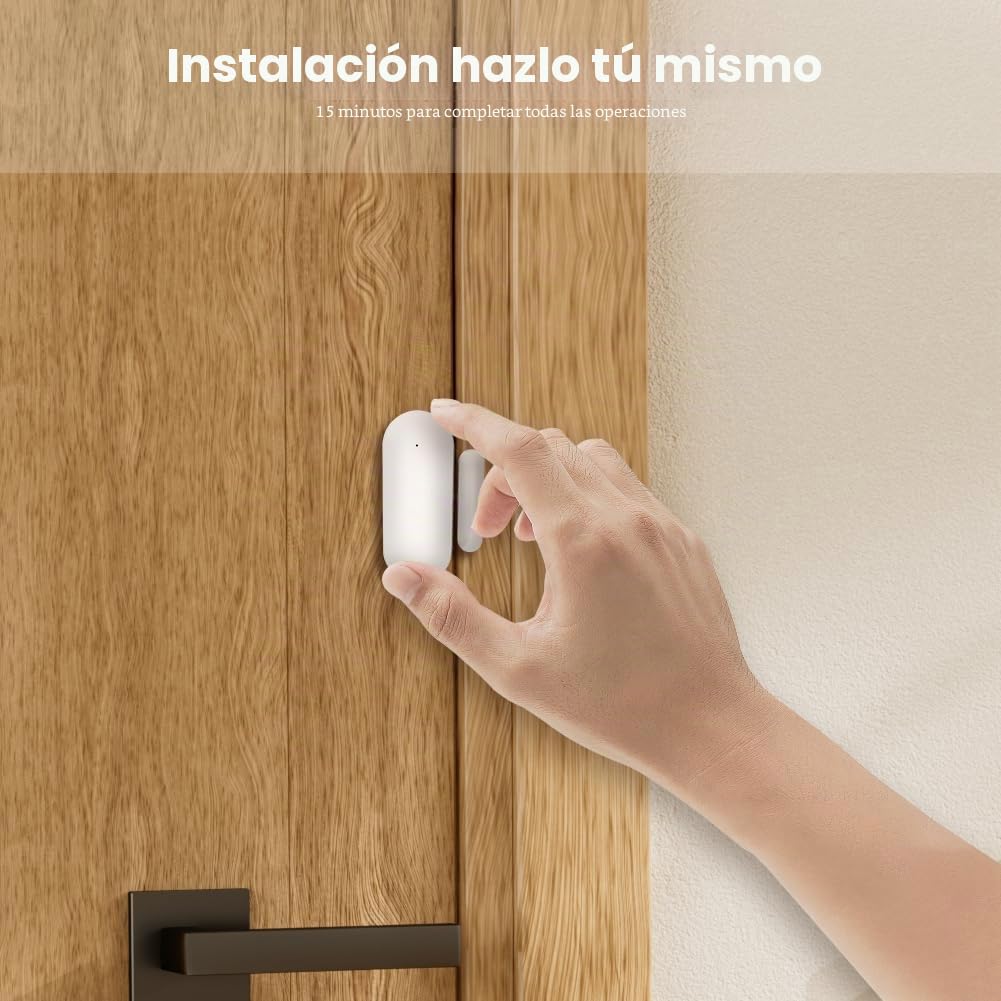 gsm/WiFi Alarma doméstica inalámbrica, 21 Unidades WiFi para el hogar, Sistema de Alarma con aplicación, Sirena de 120 dB, Sensor de Puerta y Ventana, Detector de Movimiento, Control Remoto