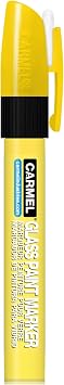 Carmel Glass Paint Marker Medium Tip Yellow, Medium Tip