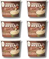 Mingau de Aveia Duplo Chocolate Com Avelã, Sem Açúcar Sem Glúten, Sem Leite e Vegano - 06 UNIDADES (pronto em 05 minutos)