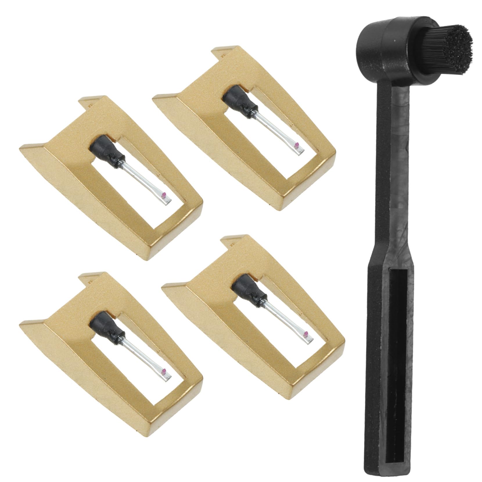 Yardwe Record Player Needle Replacement Record Player Needles 5pcs Turntable for Aluminum Pole Design