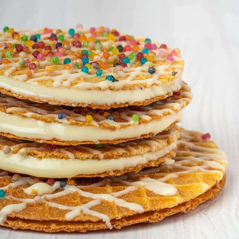 Image of NOVANOVA Wheat Waffle Cookies - 4 Flavours Assorted Waffle Cookies | Vegetarian, 100% Eggless | With No Added Preservatives | Freshly Baked For Your Order- Box Of 40(800Grams)