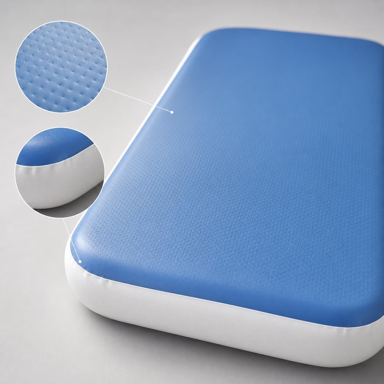 Colchón Hinchable Individual para Camping, Colchoneta Inflable Portátil con Bomba de Pie, Esterilla Hinchable Resistente para al Aire Libre