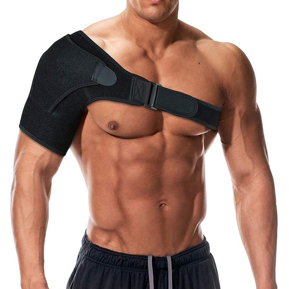 COSHANO Hombrera Soporte de hombro con almohadilla de presión para hombres y mujeres, soporte ajustable para hombro para rotor roto, se adapta a hombro derecho o izquierdo