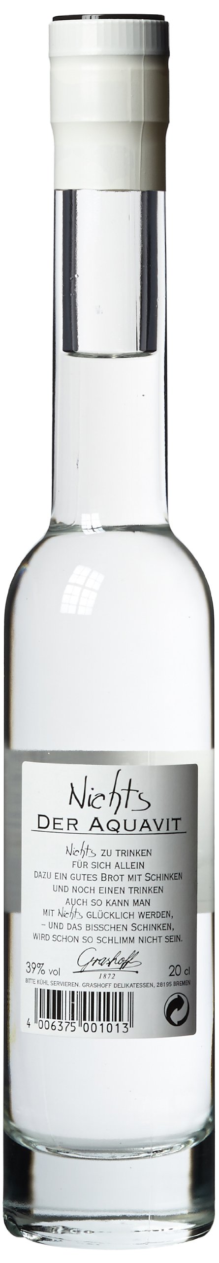 Grashoff Nichts, der Aquavit, mit Kümmel aromatisiert, 200 ml, 1er Pack (1 x 200 ml)