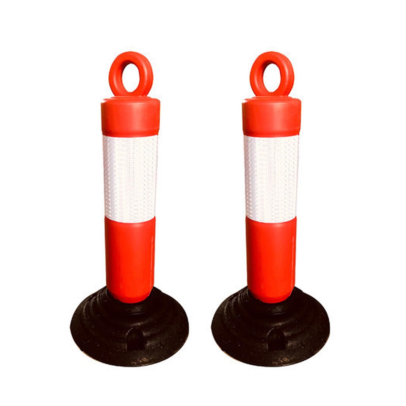 GDMDPTE Traffic Cones with Rubber Base - High Visibility Safety Cones for Parking Lots and Construction Zones, 120 cm x 26 cm x 10 cm