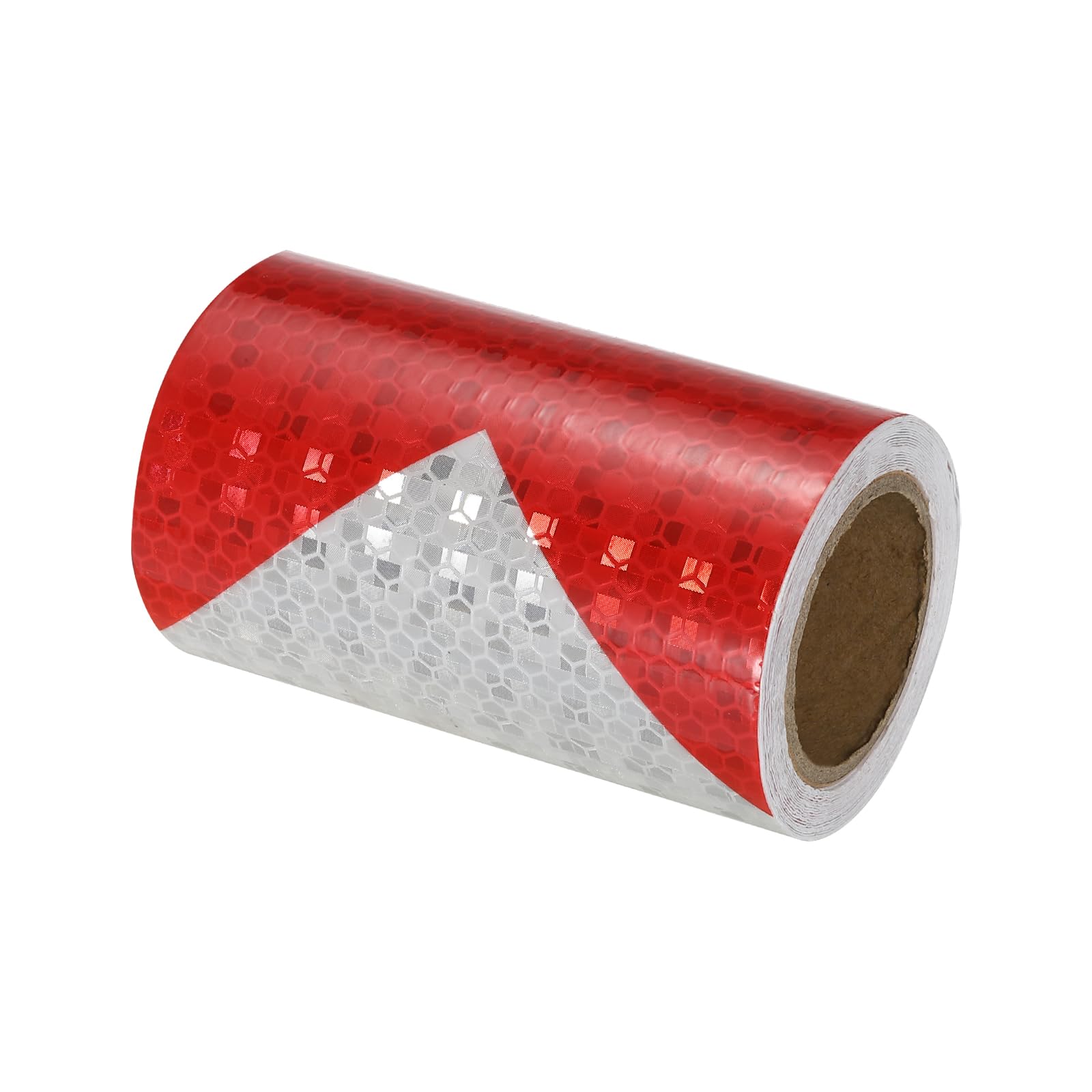 PATIKIL Reflective Tape, 4 Inch x 10 Ft Waterproof High Visibility Warning Safety Arrow Adhesive Tape Outdoor Reflector for Cars Trucks, Red White