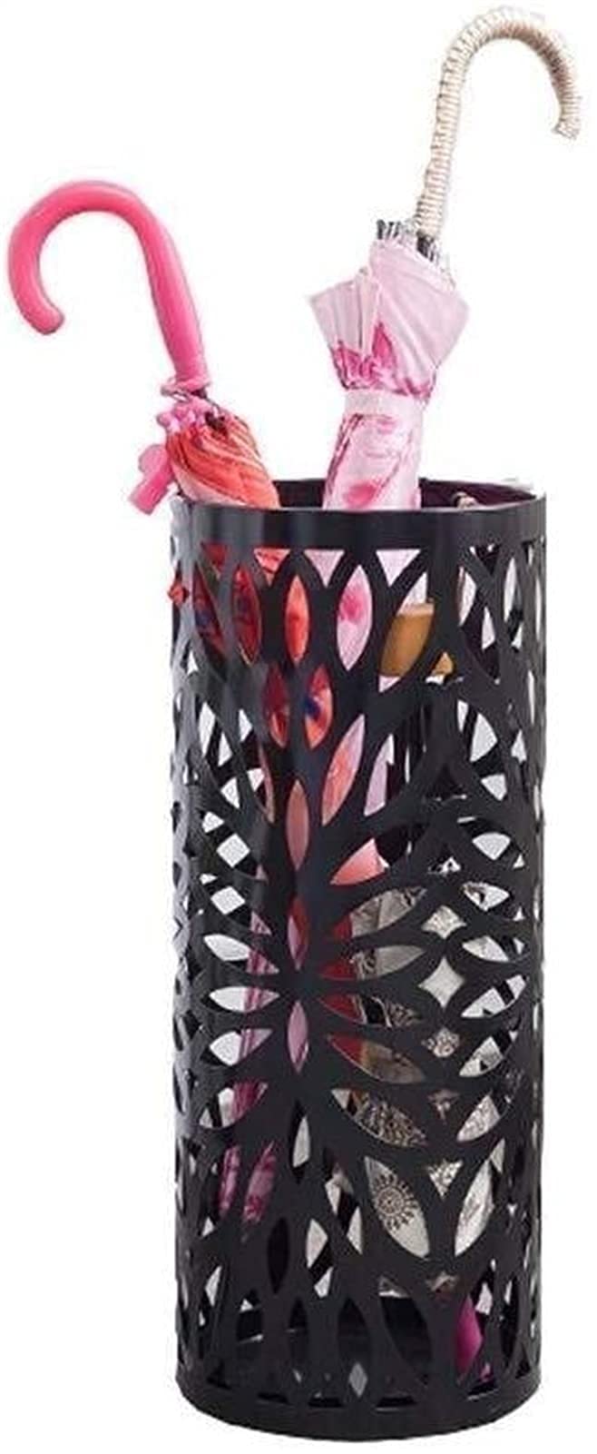 Porte-parapluie rond CHEWYNP noir 20x50cm pour optimiser l'espace de votre hall