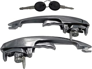 Door Handle Kit Pair Chrome 113898205M for VW Beetle 1968-1977 for VW Super Beetle 1971-1979