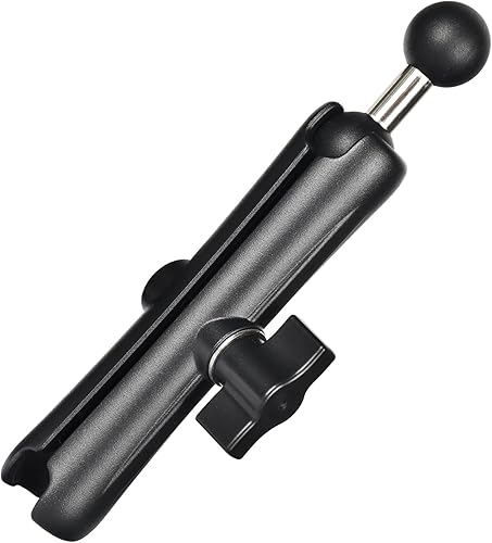 Brazo de doble enchufe de 1 pulgada con adaptador de bola doble, brazo de extensión de aleación de aluminio para tamaño RAM B, se adapta a soporte