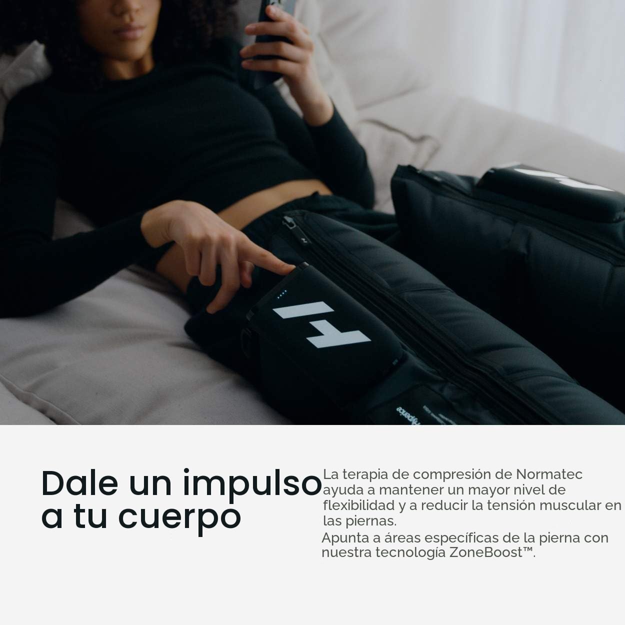 Hyperice Normatec Premier - Tamaño estándar - Sistema de recuperación inalámbrico con tecnología patentada de masaje de compresión dinámica