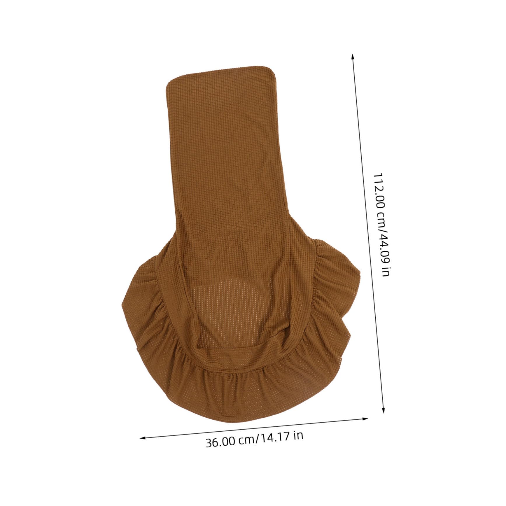 Funda de Silla a Cuadros Volante Elástica, 6 Piezas