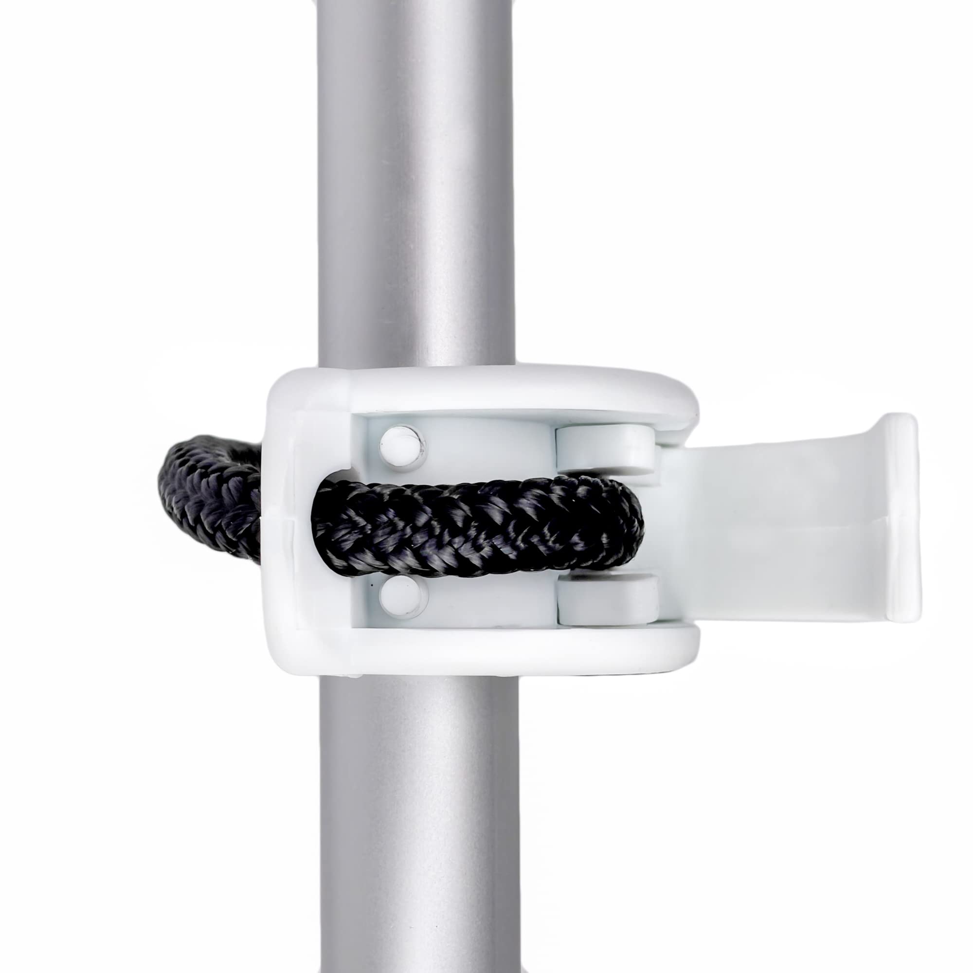 GATE14® Clips 4 Pz Bloccaggio Parabordi su Battagliola e Tientibene per Cima Ø Max 8 mm