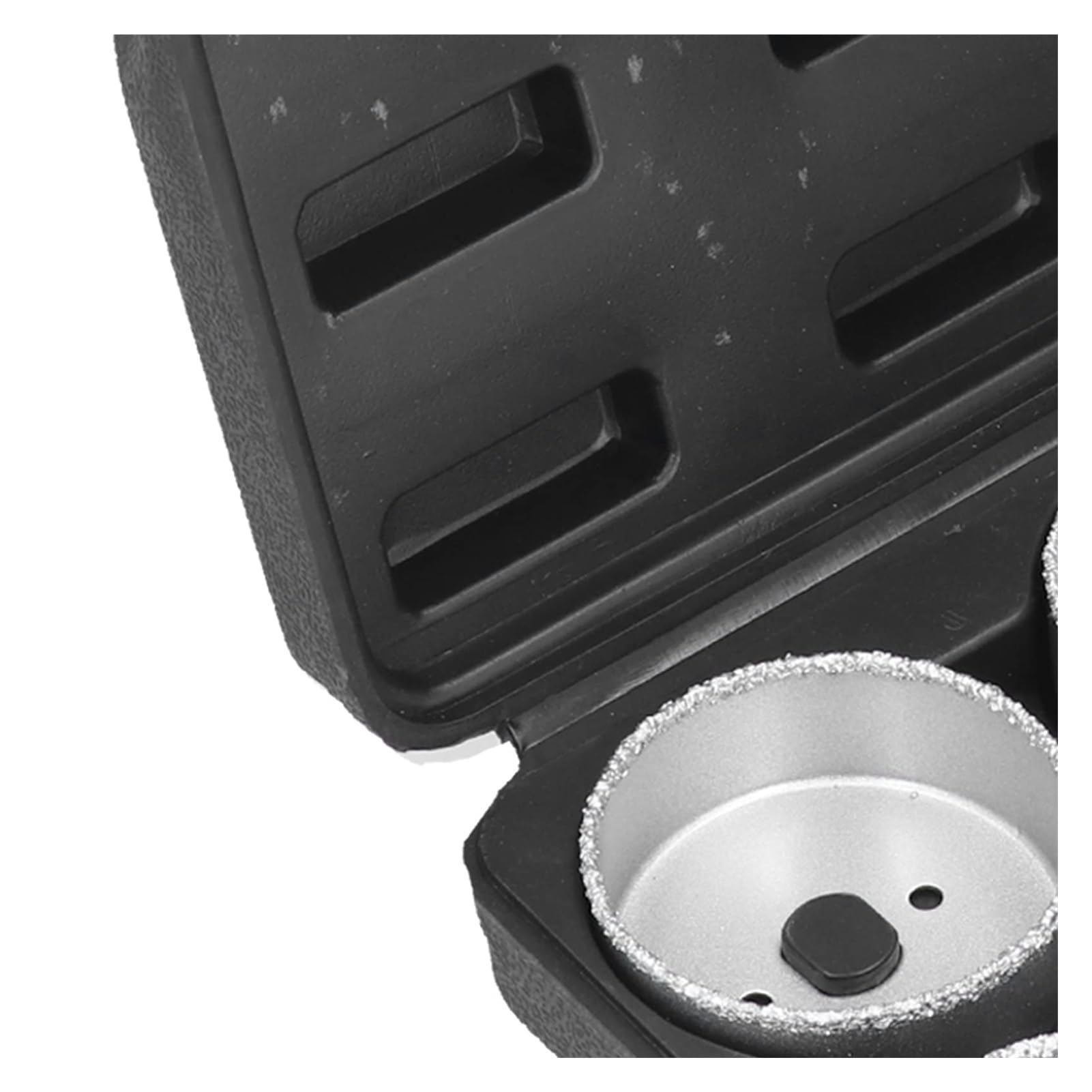 Juego de 9 brocas de carburo de tungsteno for sierras de corona, diámetro de corte de 22 a 73 mm, for baldosas de cerámica y ladrillos, alta precisión y durabilidad, con caja de almacenamiento negra