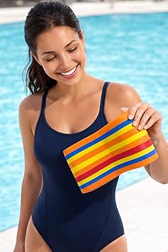Poolboy for Swimming Pool Buoy 10 Layers One Piece Poolbuoy Floats for Adults Big Size for Hips and Arms Support Floaters Floating Device 25L x 13 H cm, Multi Colour