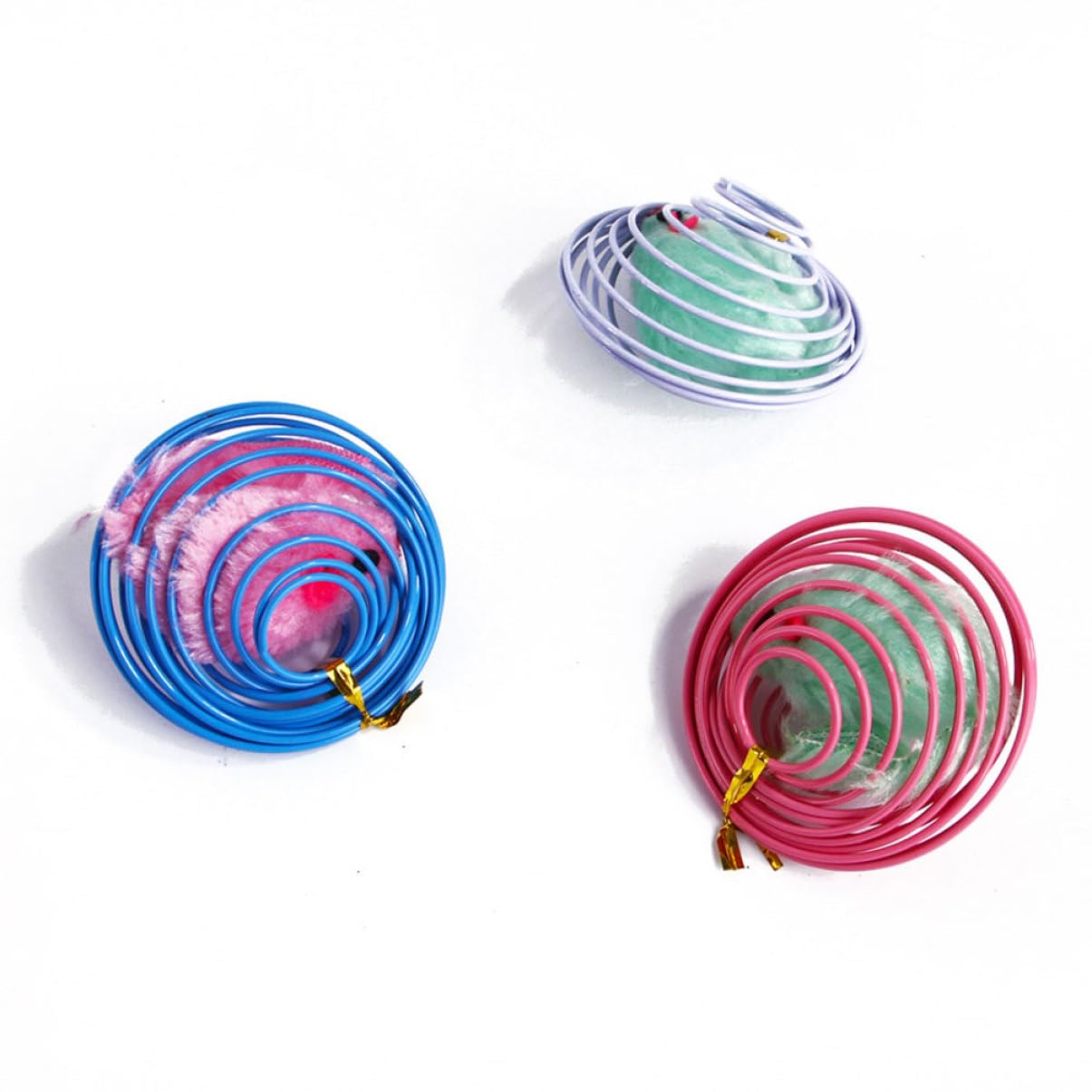 POPETPOP 15pièces Jouets Interactifs pour Chats De Souris Colorées Stimule Exercice Et Réduit Ennui des Félins Accessoire pour Chats Intérieur Fabriqué Matériau Résistant Et Durable